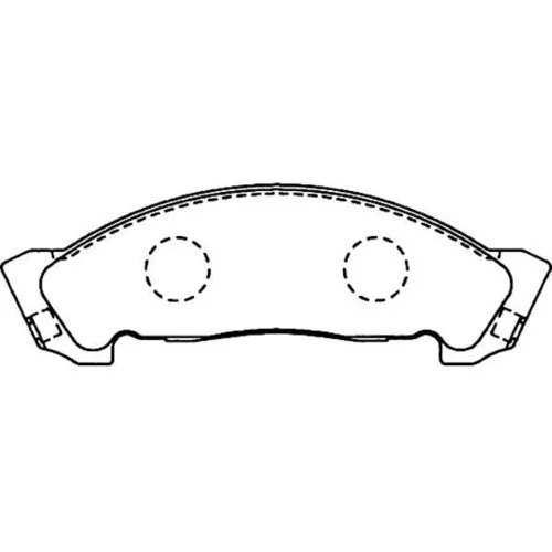 Sada brzdových platničiek kotúčovej brzdy KAVO PARTS BP-3508