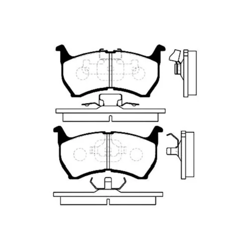 Sada brzdových platničiek kotúčovej brzdy KAVO PARTS BP-4505