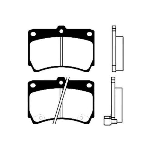 Sada brzdových platničiek kotúčovej brzdy KAVO PARTS BP-4517