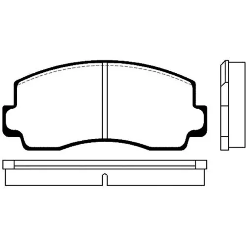 Sada brzdových platničiek kotúčovej brzdy KAVO PARTS BP-5500