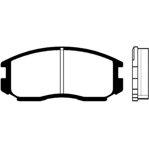 Sada brzdových platničiek kotúčovej brzdy KAVO PARTS BP-5514