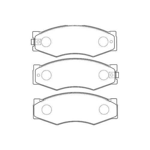 Sada brzdových platničiek kotúčovej brzdy KAVO PARTS BP-6506