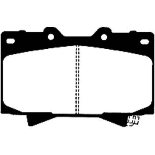 Sada brzdových platničiek kotúčovej brzdy KAVO PARTS BP-9040