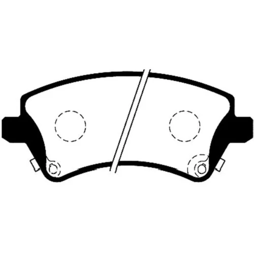Sada brzdových platničiek kotúčovej brzdy KAVO PARTS BP-9068