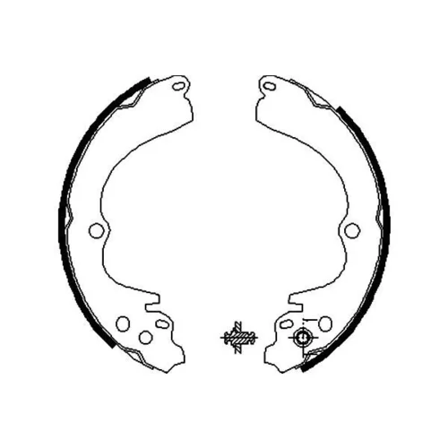 Sada brzdových čeľustí KAVO PARTS BS-8405