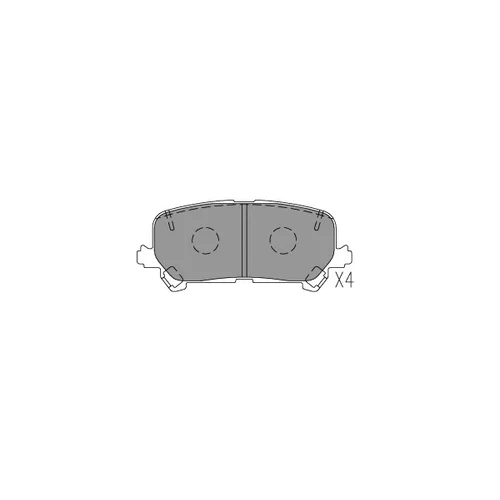 Sada brzdových platničiek kotúčovej brzdy KAVO PARTS KBP-2072