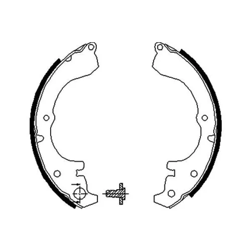 Sada brzdových čeľustí KAVO PARTS KBS-9928