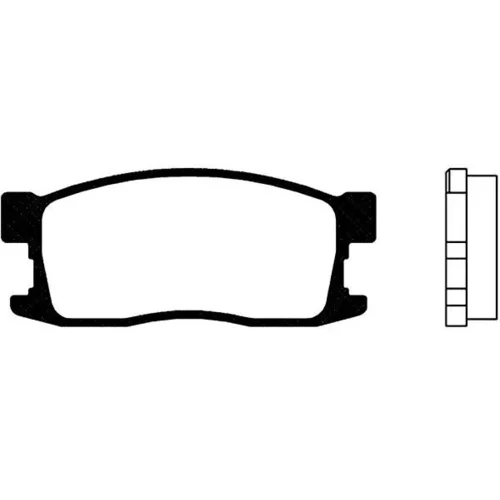 Sada brzdových platničiek kotúčovej brzdy KAVO PARTS BP-2012