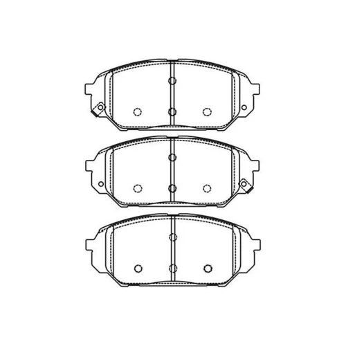 Sada brzdových platničiek kotúčovej brzdy KAVO PARTS BP-3038