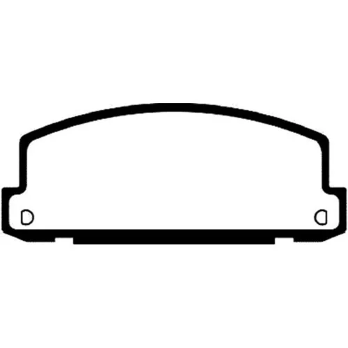 Sada brzdových platničiek kotúčovej brzdy KAVO PARTS BP-3505