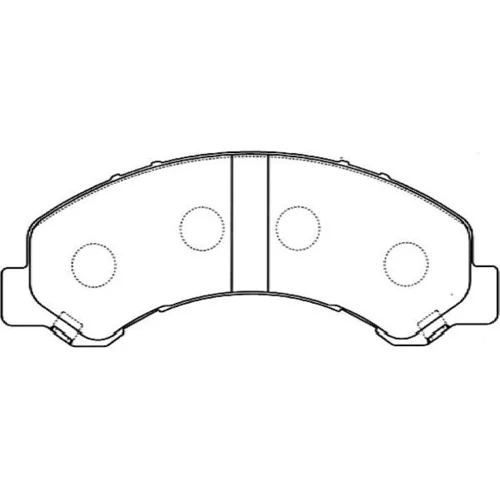 Sada brzdových platničiek kotúčovej brzdy KAVO PARTS BP-3512