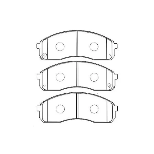Sada brzdových platničiek kotúčovej brzdy KAVO PARTS BP-4008