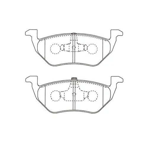 Sada brzdových platničiek kotúčovej brzdy KAVO PARTS BP-4578