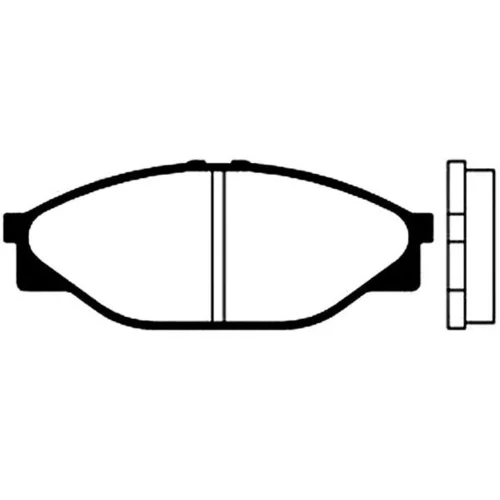 Sada brzdových platničiek kotúčovej brzdy KAVO PARTS BP-9019