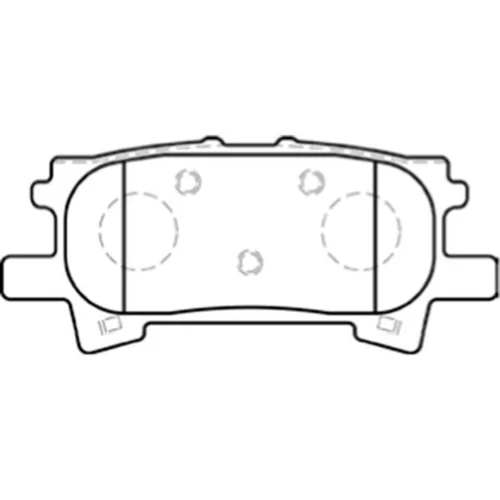 Sada brzdových platničiek kotúčovej brzdy KAVO PARTS BP-9088