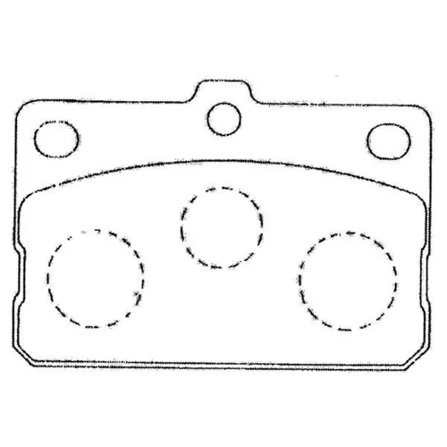 Sada brzdových platničiek kotúčovej brzdy KAVO PARTS BP-9091