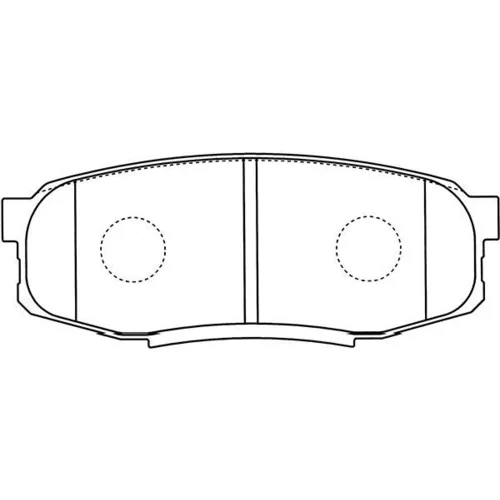Sada brzdových platničiek kotúčovej brzdy KAVO PARTS BP-9122