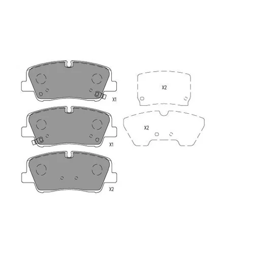 Sada brzdových platničiek kotúčovej brzdy KAVO PARTS KBP-3049