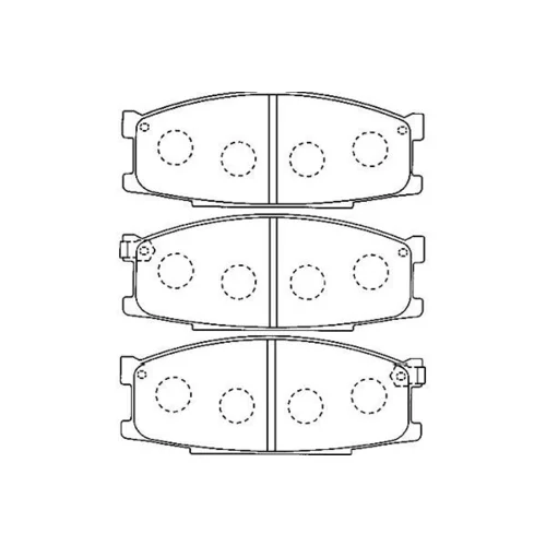 Sada brzdových platničiek kotúčovej brzdy KAVO PARTS KBP-5554
