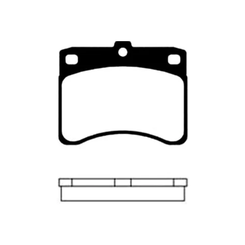 Sada brzdových platničiek kotúčovej brzdy KAVO PARTS BP-1504