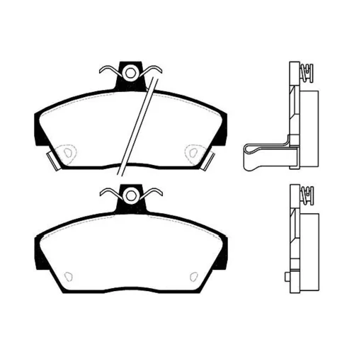 Sada brzdových platničiek kotúčovej brzdy KAVO PARTS BP-2013