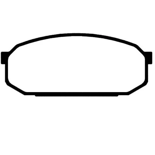 Sada brzdových platničiek kotúčovej brzdy KAVO PARTS BP-4522
