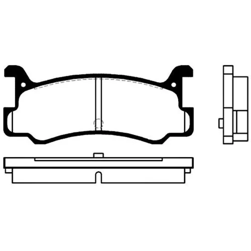Sada brzdových platničiek kotúčovej brzdy KAVO PARTS BP-4535