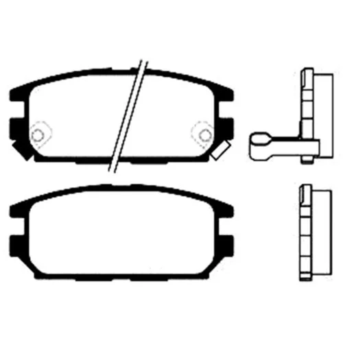 Sada brzdových platničiek kotúčovej brzdy KAVO PARTS BP-5524