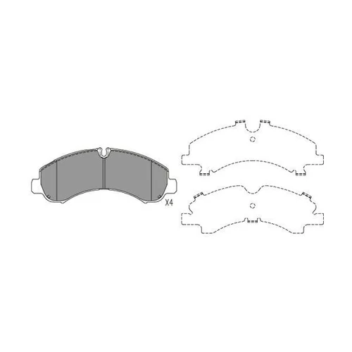 Sada brzdových platničiek kotúčovej brzdy KAVO PARTS BP-5559