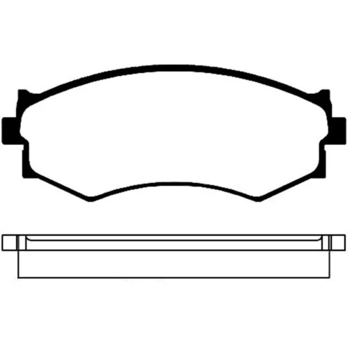 Sada brzdových platničiek kotúčovej brzdy KAVO PARTS BP-6514