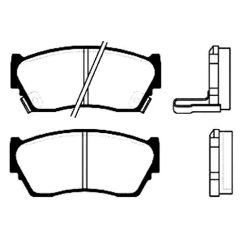 Sada brzdových platničiek kotúčovej brzdy KAVO PARTS BP-6529