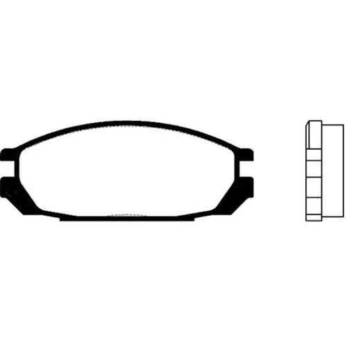 Sada brzdových platničiek kotúčovej brzdy KAVO PARTS BP-6546