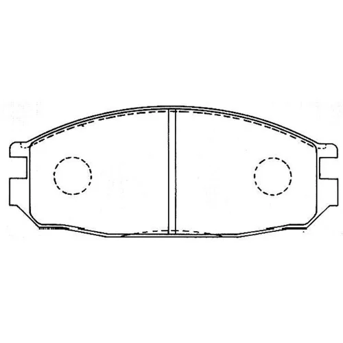 Sada brzdových platničiek kotúčovej brzdy KAVO PARTS BP-6596