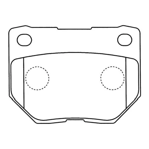 Sada brzdových platničiek kotúčovej brzdy KAVO PARTS BP-6603