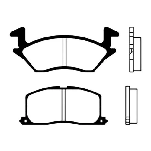 Sada brzdových platničiek kotúčovej brzdy KAVO PARTS BP-9017