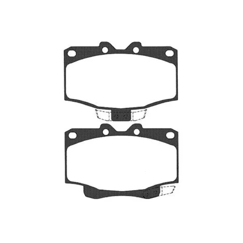Sada brzdových platničiek kotúčovej brzdy KAVO PARTS BP-9038