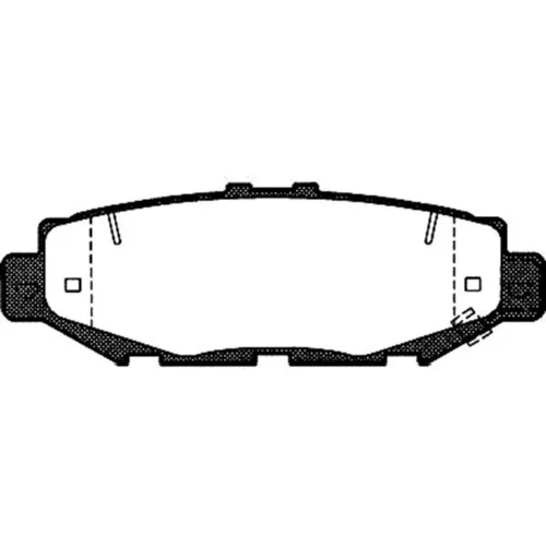 Sada brzdových platničiek kotúčovej brzdy KAVO PARTS BP-9055