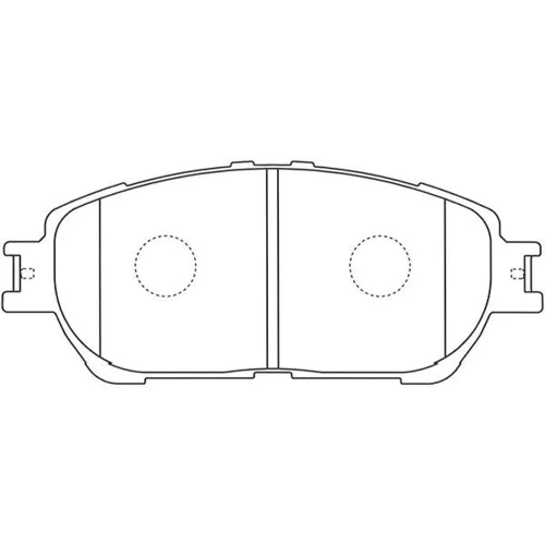 Sada brzdových platničiek kotúčovej brzdy KAVO PARTS BP-9130