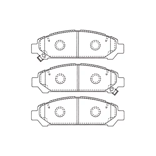 Sada brzdových platničiek kotúčovej brzdy KAVO PARTS BP-9152