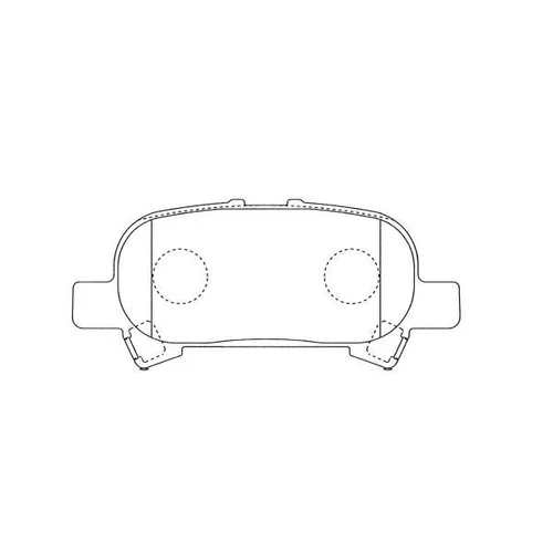 Sada brzdových platničiek kotúčovej brzdy KAVO PARTS BP-9155
