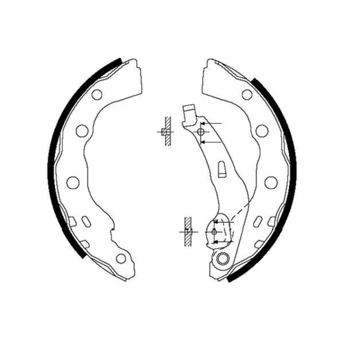 Sada brzdových čeľustí KAVO PARTS BS-6413