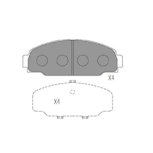 Sada brzdových platničiek kotúčovej brzdy KAVO PARTS KBP-9131