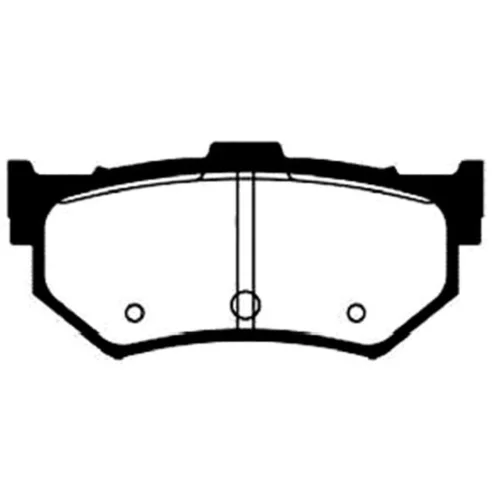 Sada brzdových platničiek kotúčovej brzdy KAVO PARTS BP-2026