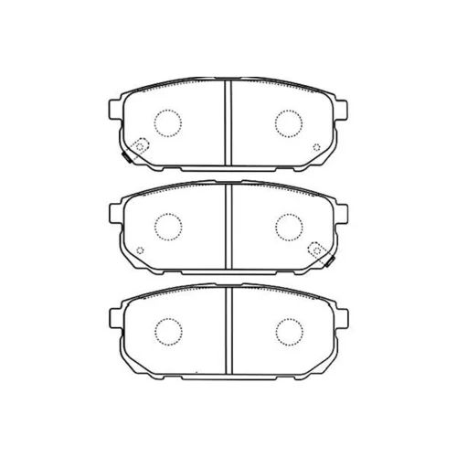 Sada brzdových platničiek kotúčovej brzdy KAVO PARTS BP-4011