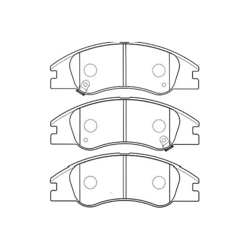 Sada brzdových platničiek kotúčovej brzdy KAVO PARTS BP-4012