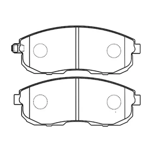 Sada brzdových platničiek kotúčovej brzdy KAVO PARTS BP-6567