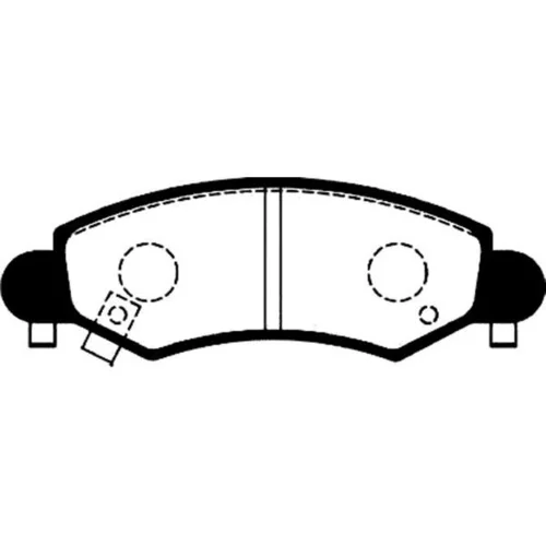 Sada brzdových platničiek kotúčovej brzdy KAVO PARTS BP-8517