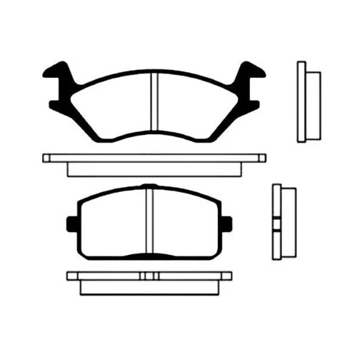 Sada brzdových platničiek kotúčovej brzdy KAVO PARTS BP-9002
