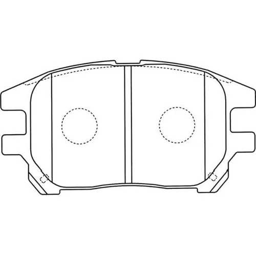 Sada brzdových platničiek kotúčovej brzdy KAVO PARTS BP-9111
