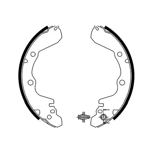 Sada brzdových čeľustí KAVO PARTS BS-6416